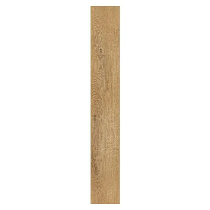 Krono Original Laminat Super Natural - Sherwood Oak, Landhausdiele, 1.288 x 195 x 8 mm - Darstellung einer einzelnen Holzdiele mit natürlicher Maserung und warmen Farbtönen, ideal für Bodenbeläge.