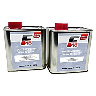 F18 Epoxidharz-Set (1 x Epoxidharz (500g), 1 x Härter (500 g))