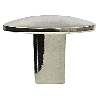 Siro Möbelknopf (Typ Möbelgriff: Knopf, Sonstige, Vernickelt, Silber, Durchmesser: 30 mm)