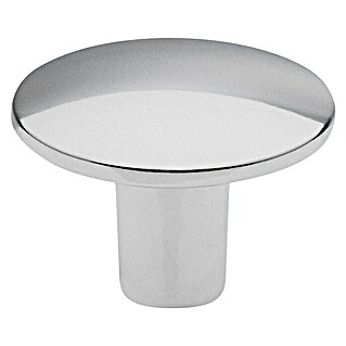 Siro Möbelknopf (Typ Möbelgriff: Knopf, Sonstige, Verchromt, Silber, Durchmesser: 30 mm)