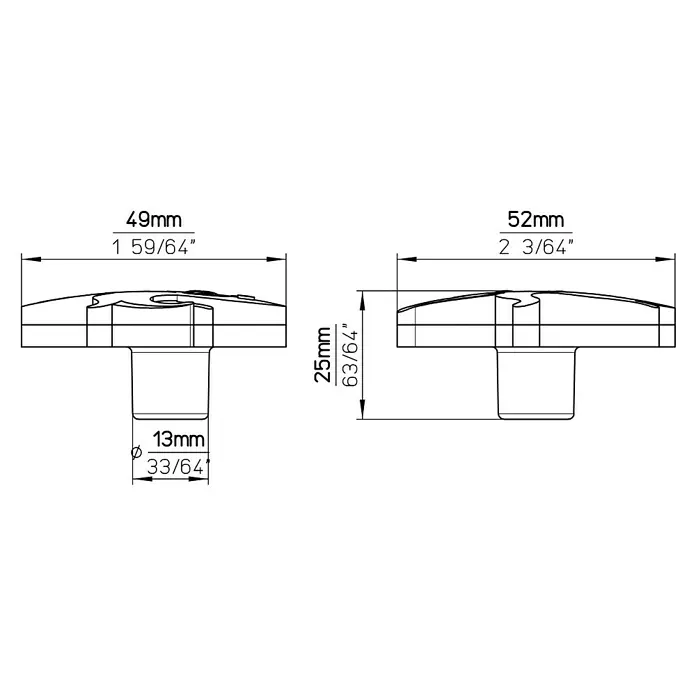 Siro Kinder-Möbelknopf - Typ Möbelgriff: Sonstige, Kunststoff, Sonstige, Ausführungseigenschaft: Krake - Produktdiagramm mit detaillierten Abmessungen.