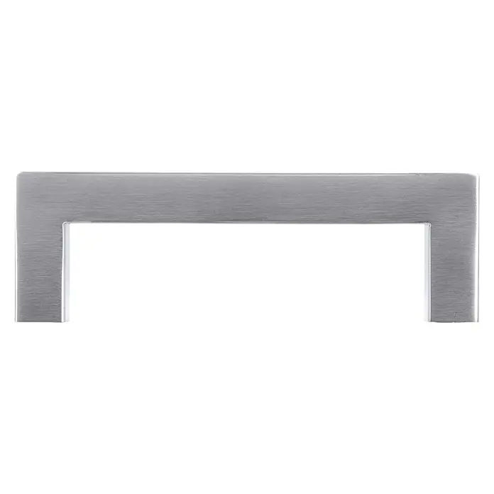 Siro Möbelgriff - Typ Möbelgriff: Bügel, Sonstige, Sonstige, Länge: 108 mm, Rechteckig - Modern wirkender Schubladengriff aus gebürstetem Stahl, ideal für minimalistische Designs. Passt perfekt zu modernen Möbeln.