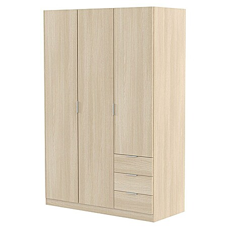Armario para ropa Basic (L x An x Al: 52 x 121 x 180 cm, Roble, Espesor: 15 mm)