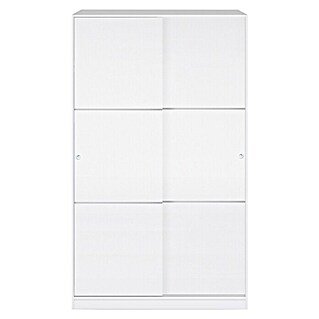 Armario con puertas correderas Ward (L x An x Al: 50 x 120 x 200 cm, Blanco)
