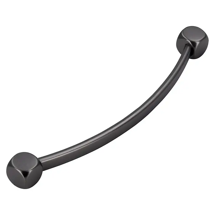 Siro Möbelgriff - Typ Möbelgriff: Bügel, Sonstige, Sonstige, B x L: 10 x 105 mm - Gebogener, schwarzer Nasenring mit Würfeln an beiden Enden, ein cooles und stilvolles Piercing für jeden Anlass.