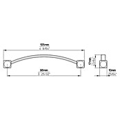 Siro Möbelgriff (Typ Möbelgriff: Bügel, Sonstige, Sonstige, B x L: 10 x 105 mm) | BAUHAUS