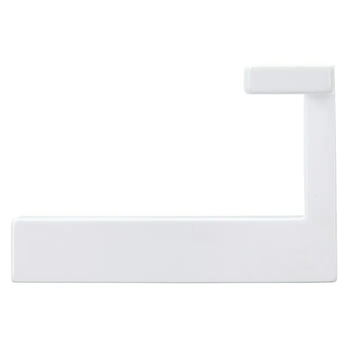 Siro Garderobenhaken - L x B x H: 70 x 61 x 40 mm, Anzahl Haken: 2 Stk., Weiß - Weiße Toilettenpapierhalterung im schlichten Design. Passt perfekt in jedes Badezimmer.