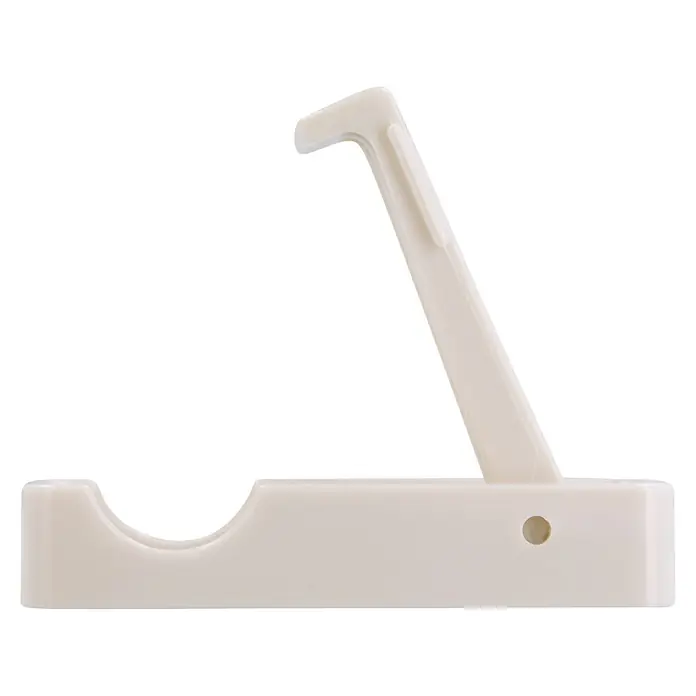 Siro Kleiderlüfter SM8252-70K10 - L x B x H: 25 x 70 x 57 mm, Anzahl Haken: 1 Stk. - Nahaufnahme einer weißen Zahnpastatubenpresse mit Haken und Aussparung für eine einfache und effiziente Nutzung.