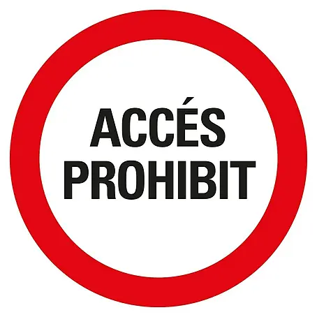 Pickup  Señal de prohibición catalán