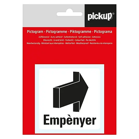 Pickup  Etiqueta adhesiva catalán
