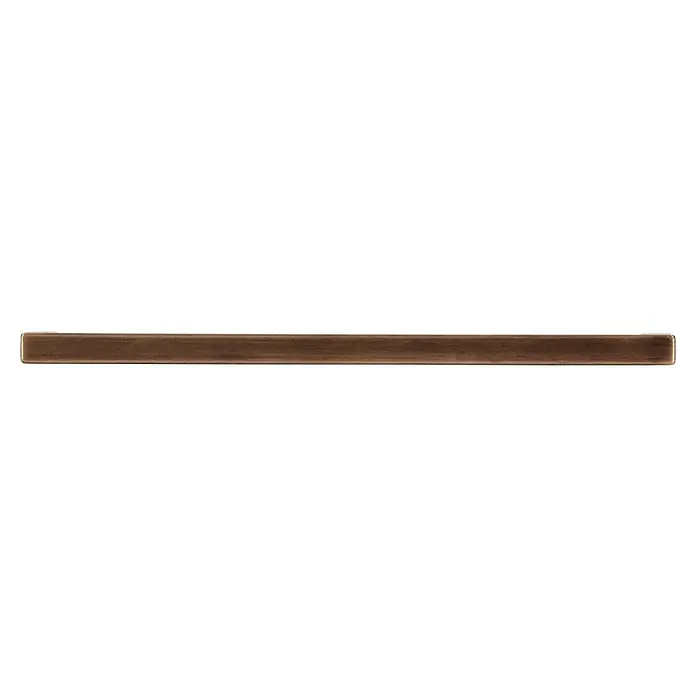 Siro MöbelgriffTyp Möbelgriff: Bügel, L x B: 168 x 8 mm, Goldgelb, Material Möbelgriff: Sonstige - Ein rechteckiger, brauner Block mit subtilen Schattierungen und einer glatten Oberfläche, ideal für vielfältige Anwendungen.