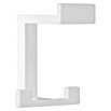 Siro Garderobenhaken 2324/PB1 (L x B x H: 70 x 92 x 80 mm, Farbe: Weiß) | BAUHAUS