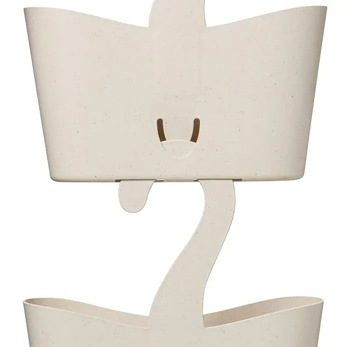 Tatay Standard Cesta de baño Multi - 0,9 x 25 x 28 cm, Plástico, Beige - Esta cesta de ducha de dos niveles ofrece un almacenamiento conveniente con su diseño elegante y funcional.
