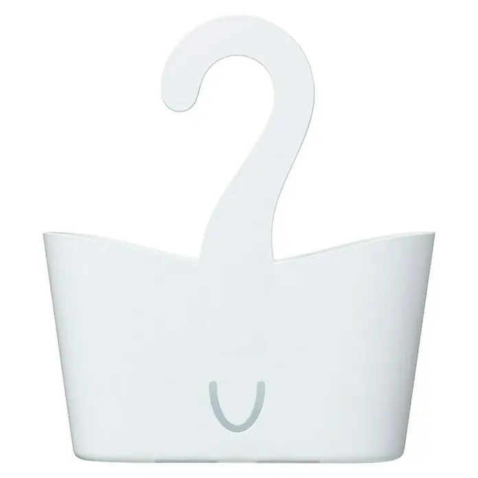 Tatay Standard Cesta de baño Multi - 0,9 x 25 x 28 cm, Plástico, Blanco - Cesta colgante blanca para accesorios de baño, ideal para ducha o bañera. Práctica y elegante para organizar los productos de baño.