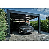 Abson Cubus Carport (5,5 x 3,7 x 2,4 m, Einfahrtshöhe: 2,15 m, Ohne LED & ohne Solar)