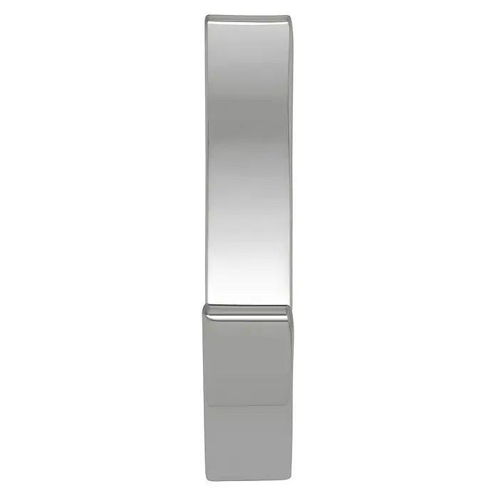 Siro Garderobenhaken 2433/ZN1 - L x B x H: 15 x 81 x 40 mm, Anzahl Haken: 1 Stk. - Glänzende, silberfarbene Lippenstifthülle. Ein elegantes Accessoire für die tägliche Make-up-Routine, das Stil und Funktion vereint.