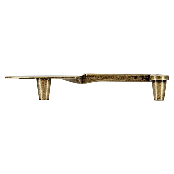 Siro Möbelgriff - Typ Möbelgriff: Sonstige, Sonstige, Sonstige, Ausführungseigenschaft: Messer - Eine Nahaufnahme eines goldenen Schubladengriffs mit einem rustikalen Design, ideal für Möbelaufwertungen und DIY-Projekte.