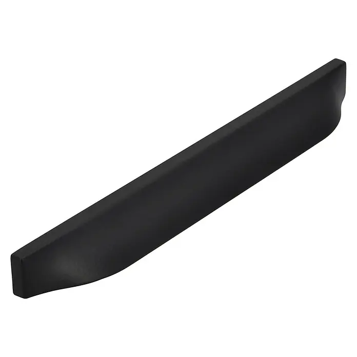 Siro Möbelgriff - Typ Möbelgriff: Muschel, Sonstige, Sonstige, Länge: 190 mm, Schwarz - Schwarzer, länglicher Möbelgriff mit abgerundeten Kanten für ein elegantes Design. Ideal für moderne Schränke und Schubladen.