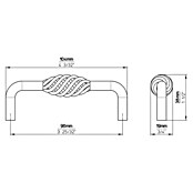 Siro Möbelgriff (Typ Möbelgriff: Sonstige, Sonstige, Sonstige, Breite: 19 mm) | BAUHAUS