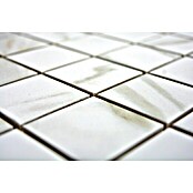 Mozaik pločica Quadrat Calacatta CIM Q48 CT  (30,6 x 30,6 cm, Bijele boje, Mat) | BAUHAUS