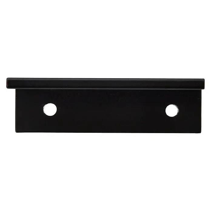Siro Möbelgriff - Typ Möbelgriff: Bügel, Aluminium, Sonstige, Schwarz, Länge: 70 mm - Schwarze Metallschiene mit zwei Löchern, ideal zur Befestigung verschiedener Elemente und bietet zuverlässigen Halt.
