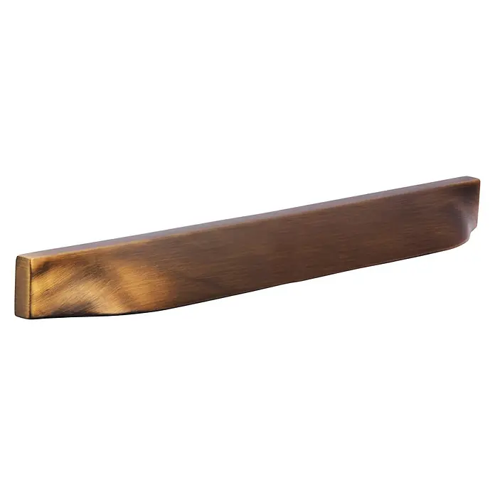 Siro Möbelgriff - Typ Möbelgriff: Muschel, Sonstige, Sonstige, Länge: 190 mm, Goldgelb - Die moderne Schubladenfront aus gebürstetem Bronze ist ein elegantes Detail für Möbeldesigns, das mit seiner schlichten Form überzeugt.