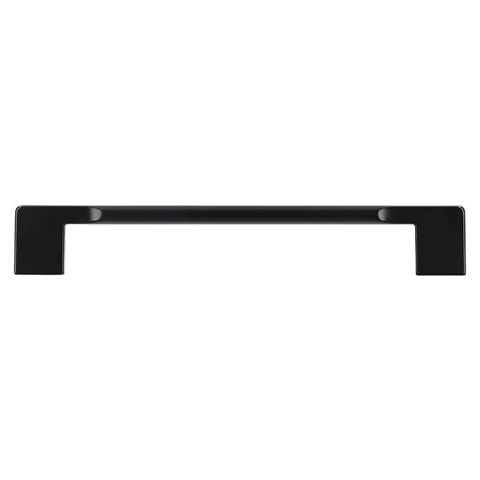 Siro Möbelgriff - Typ Möbelgriff: Bügel, Sonstige, Sonstige, Länge: 180 mm, Schwarz - Ein schwarzer Möbelgriff mit einer eleganten, abgerundeten Form, ideal für moderne Möbeldesigns.