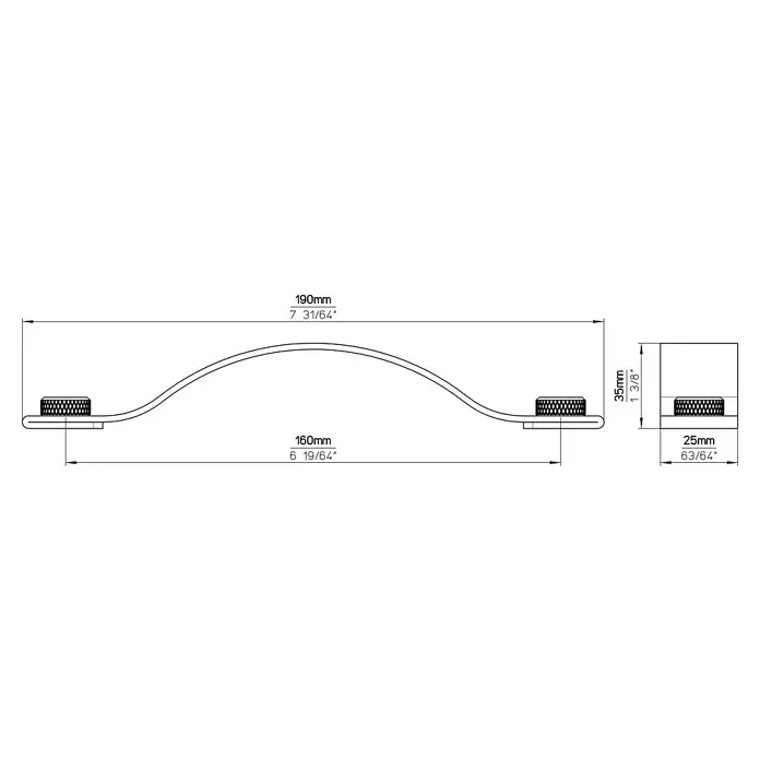 Siro MöbelgriffTyp Möbelgriff: Sonstige, Leder, Sonstige, Braun/Schwarz