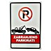 Pločica sa simbolom Zabranjeno parkirati 
