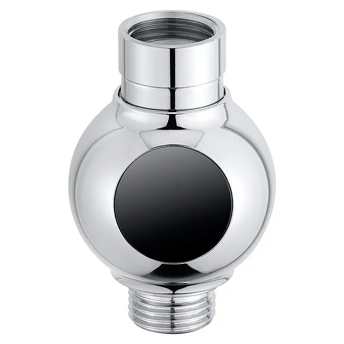 Neoperl Wassersparstrahlregler MyFlow - M 22, 1 Stk., 8,3 l/min, Geeignet für: Brausearmaturen - Glänzender Duschkopf-Anschluss aus Chrom mit Kugelgelenk und Gewinde für eine einfache Installation im Badezimmer.