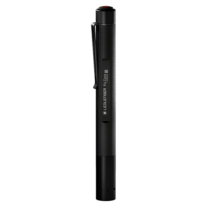 Ledlenser LED-Taschenlampe P4 CoreBatteriebetrieben, Schwarz, 15 lm - 120 lm Front View