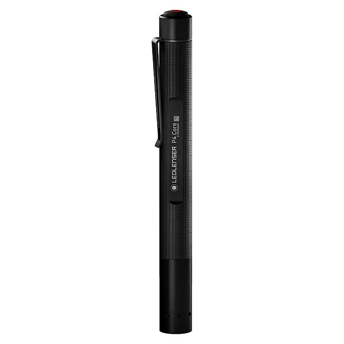 Ledlenser Taschenlampe P4 Core - 15 lm - 120 lm, IP54 - LEDLENSER P4 Core: Kompakte, schwarze Stiftlampe mit Clip für den täglichen Gebrauch. Robust und zuverlässig.