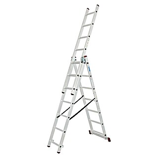 Krause Corda Mehrzweckleiter (Anzahl Tritte: 21 Stk., Arbeitshöhe: 5,1 m, Belastbarkeit: 150 kg, Aluminium, Treppengängig)