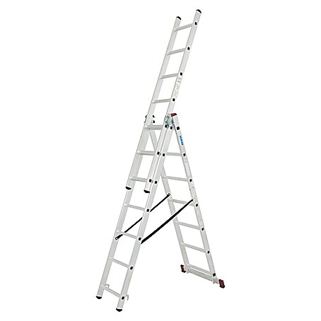 Krause Corda Mehrzweckleiter (Anzahl Tritte: 21 Stk., Arbeitshöhe: 5,1 m, Belastbarkeit: 150 kg, Aluminium, Treppengängig)