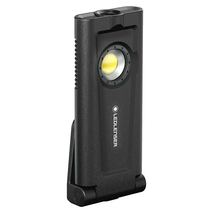 Ledlenser LED-Arbeitsleuchte iF2R - 200 lm, IP54 - Schwarze Ledlenser Arbeitsleuchte mit hellem LED-Licht und robustem Gehäuse für den professionellen Einsatz in Werkstatt und Industrie.