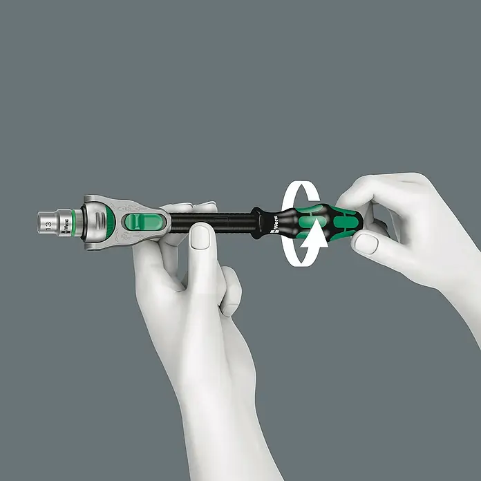 Wera Knarrensatz Bicycle 7 - 27 -tlg. - Wera Werkzeug, Ratschenschraubendreher-Set mit Präzisionswerkzeug, ideal für schnelles und einfaches Schrauben.