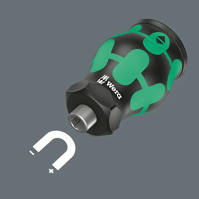 Wera Mini-Schraubendreher-Set Bicycle 11 - 7 -tlg. - Wera Bit-Umschalter, ein Werkzeug mit magnetischer Funktion, ideal für Schraubarbeiten mit Bits. Handlich und effizient.