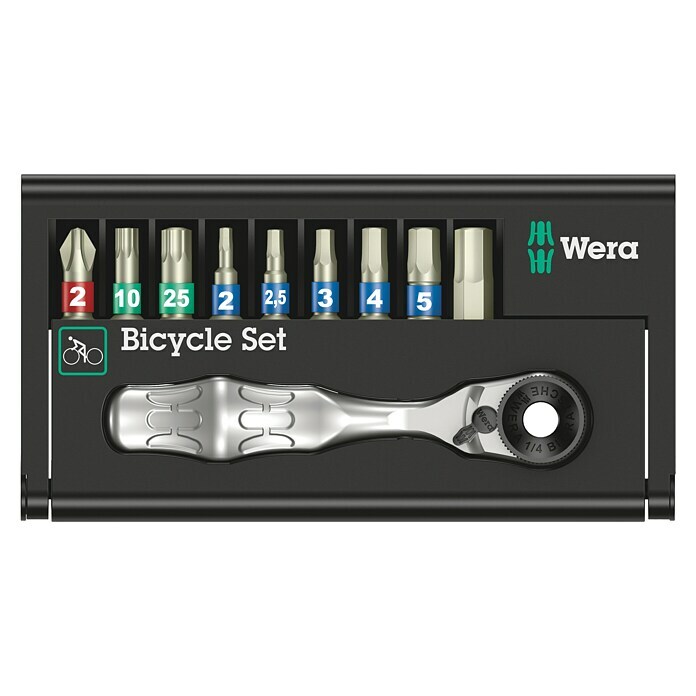 Wera Zyklop Bit- & Ratschen-Set Bicycle 910 -tlg. Front View