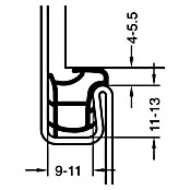 Primo Türdichtung Ferrum 911 (Grau, 5 m, Passend für: Nutbreite 9 – 11 mm) | BAUHAUS