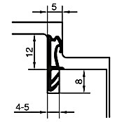 Primo Universaldichtung Lignum F 45 (Grau, 6 m, Passend für: Nutbreite 4 – 5 mm) | BAUHAUS