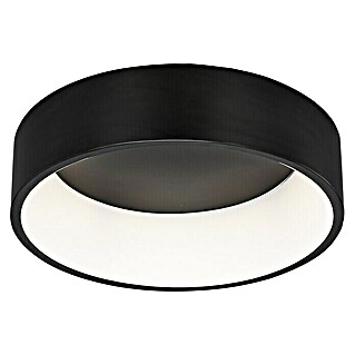 WOFI Pure LED-Deckenleuchte (36 W, L x B x H: 60 x 60 x 13 cm, Schwarz, Warmweiß)