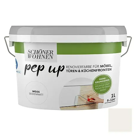 SCHÖNER WOHNEN-Farbe Pep up Weißlack für Möbel, Türen & Küchenfronten