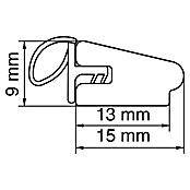 Primo Zargenleiste (Weiß, 2,2 m x 15 mm x 9 mm) | BAUHAUS