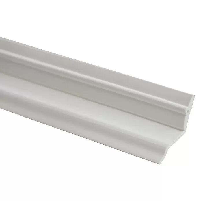 Primo Universaldichtung Densa 12 - Weiß, 6 m, Passend für: Fenster, Türen, Möbel mit Spaltenbreite 1 – 2 mm - Weißes PVC-Formteilprofil mit dekorativer erhöhter Leiste.