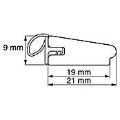 Primo Zargenleiste (Weiß, 2,2 m x 21 mm x 9 mm) | BAUHAUS