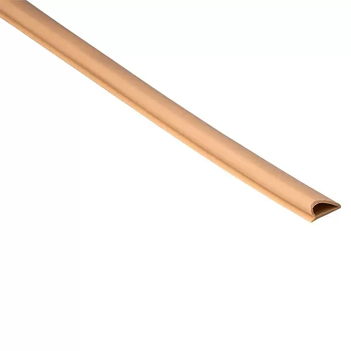 Primo Universaldichtung Densa 25 - Beige, 6 m, Passend für: Fenster, Türen, Möbel mit Spaltenbreite 2 – 5 mm - Hellbraunes D-Profil Flexi-Dichtung, häufig als Wetterstreifen für Türen oder Fenster verwendet.
