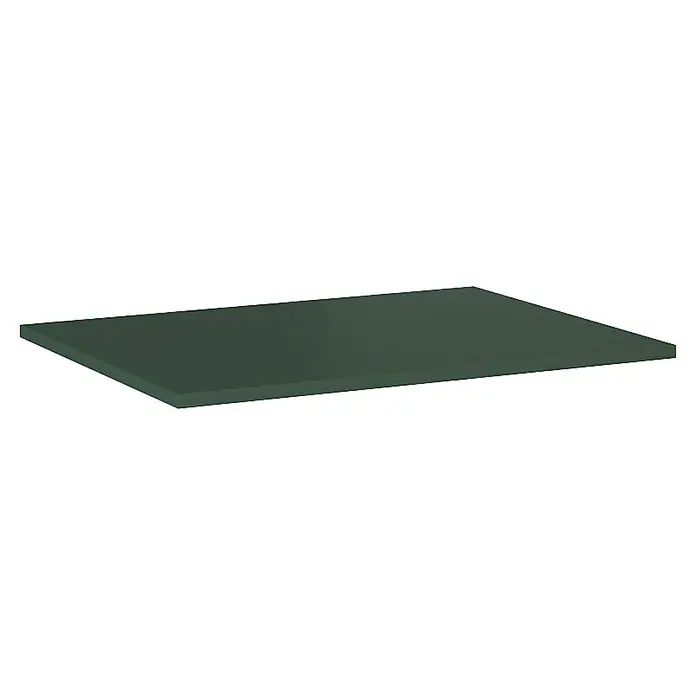 Inspira Waschtischplatte - B x T x H: 60,6 x 46 x 1,5 cm, Grün - Das Bild zeigt einen grauen mikroelektronischen Chip mit vielen Kontakten, der für elektronische Geräte und Systeme verwendet wird.