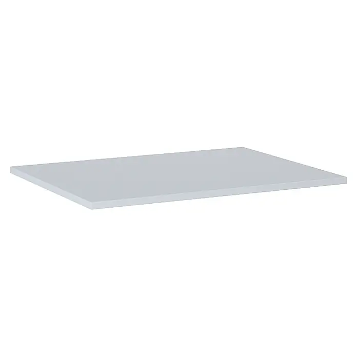 Inspira Waschtischplatte - B x T x H: 60,6 x 46 x 1,5 cm, Stone - Abbildung einer weißen Isolierplatte, die für Bau- und Dämmprojekte geeignet ist. Die Platte bietet effiziente Wärmeisolierung und einfache Handhabung.