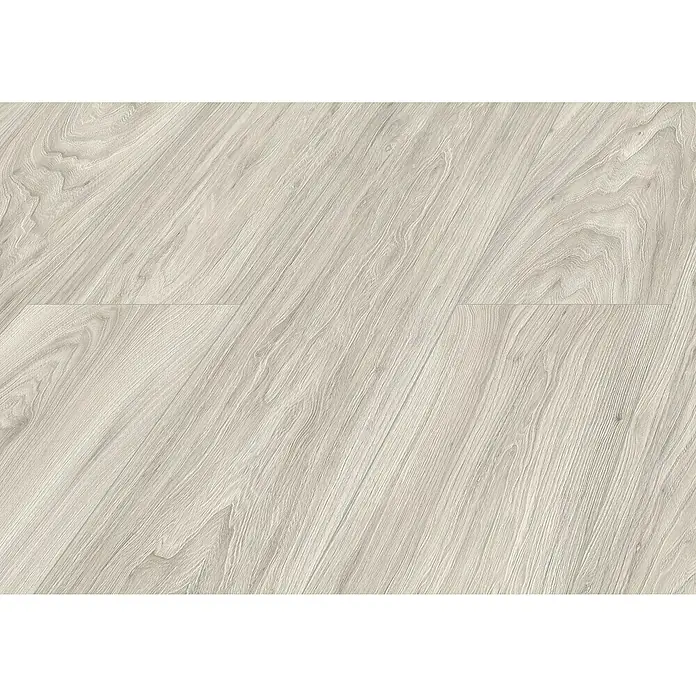 LOGOCLIC Laminado Nogal Sintra - 1.380 x 193 x 8 mm, AC5 - Primer plano de suelos laminados de madera clara con detalles de grano, perfecto para interiores modernos con su aspecto natural y calidez.