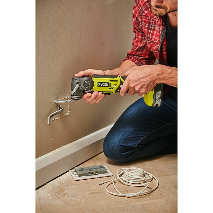 Ryobi ONE+ Akku-Multifunktionswerkzeug R18MT-018 V, Li-Ionen, Ohne Akku, Leerlaufdrehzahl: 10.000 U/min - 20.000 U/min Use Shot